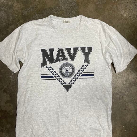 Vintage M.J. Soffe U.S. Navy graphic t-shirt Size Large - Picture 1 of 3